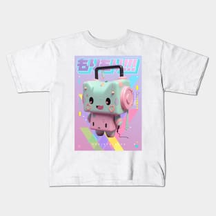 MISTER EQUIPMENT CASE - AUDIO THINGYS COLLECTION | Anime Manga Kawaii Music Mascot Pop Art Design | PROUD OTAKU Kids T-Shirt